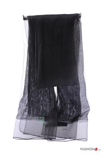  Sciarpa in Seta  Nero