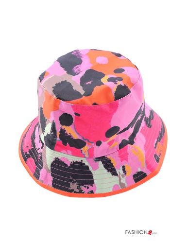  Sombrero de Algodón Diseño impreso  Fucsia