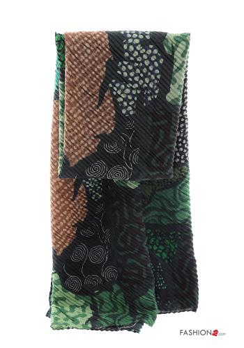  Patterned Scarf  Green