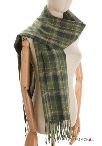  Tartan Scarf with fringe