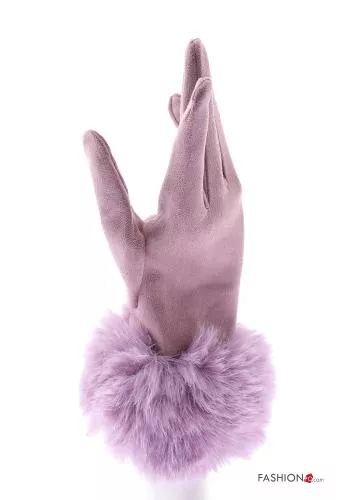 Set 12 pairs faux fur Gloves 