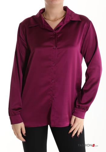  Satin Hemd  Cerise (Kirsche)