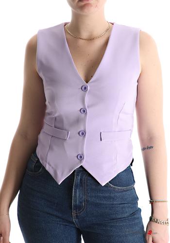  Gilet with buttons