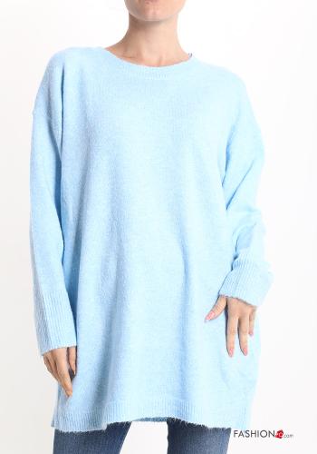  Casual Sweater  Baby blue