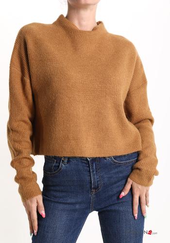  Wool Mix Sweater  Bronze