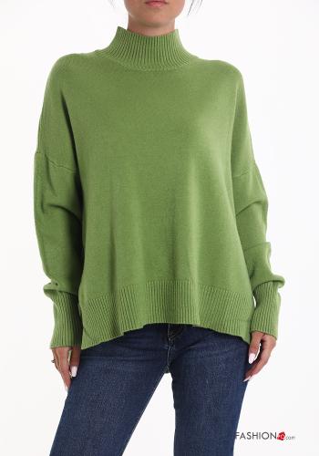  Sweater Rollneck Green Asparagus