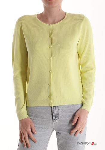  u-boot ausschnitt Strickjacke mit Knöpfen