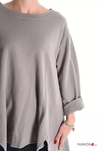  asymmetrical Cotton Sweatshirt 