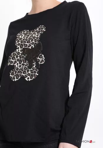  Patterned Cotton Long sleeved top 