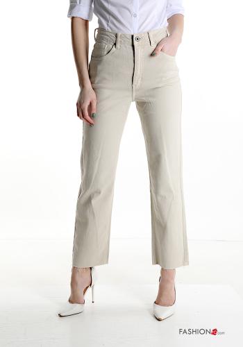 Jeans en Coton avec poches 