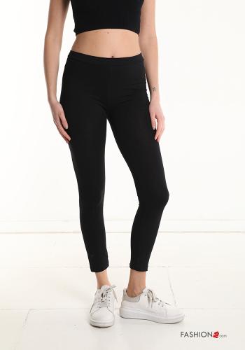  Cotton Leggings  Black