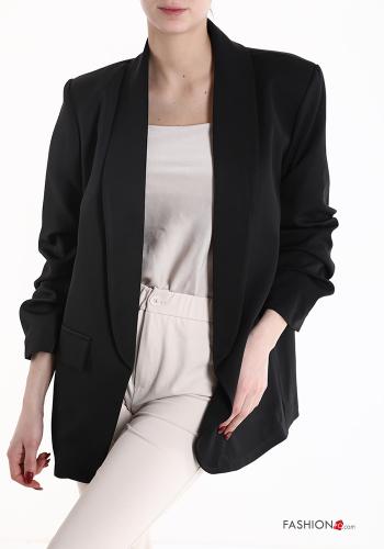  Blazer con fodera maniche a tre quarti  Nero