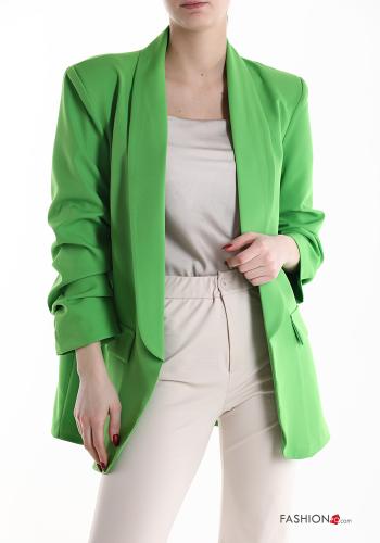  Blazer con fodera maniche a tre quarti  Verde smeraldo