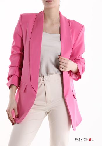  Blazer con fodera maniche a tre quarti  Rosa scuro