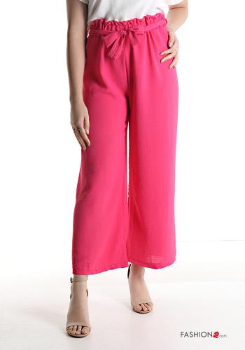  Pantalone con elastico con fusciacca  Rosa scuro
