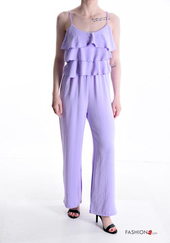  Jumpsuit senza maniche con balze  Lilla