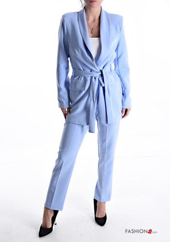  Suit with sash Light -blue