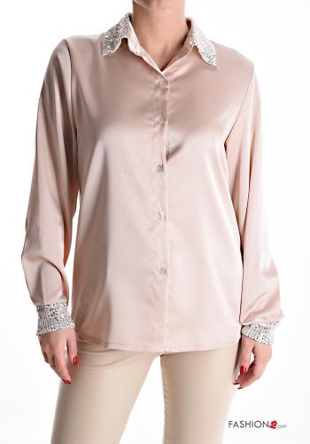  Chemise satin à paillettes 