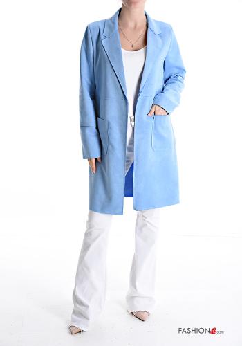  Suede Duster Coat with pockets without lining