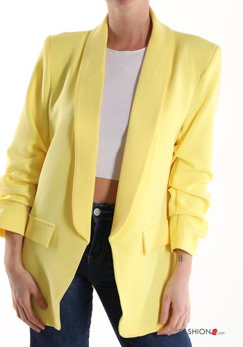  Casual Blazer  Yellow