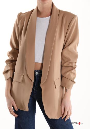  Casual Blazer  Beige