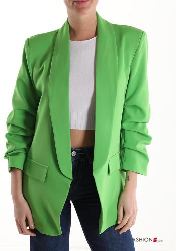  Casual Blazer  Green
