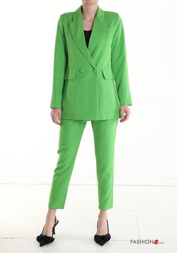  Suit with lining Green
