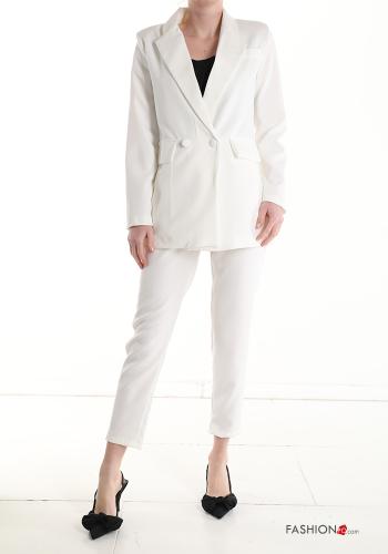  Suit with lining White