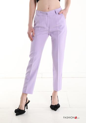  Trousers with pockets Lilac
