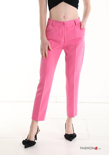  Trousers with pockets Dark pink