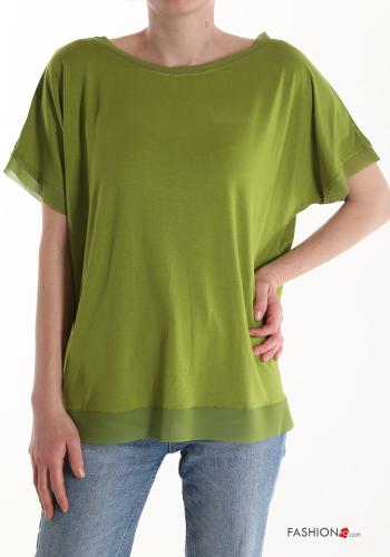  T-shirt Estilo Casual 