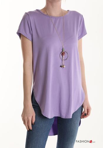  T-shirt con collar 