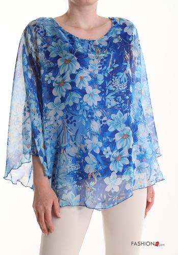  chiffon Blouse  Light blue
