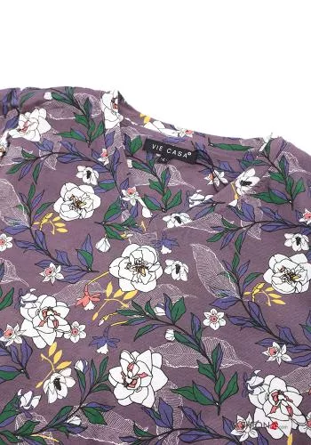  Pyjama en Coton à Imprimé Floral 