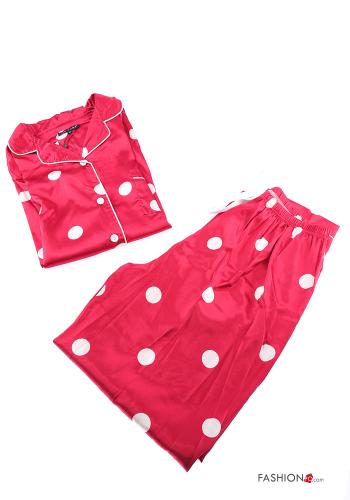  Polka-dot Pyjama set with buttons
