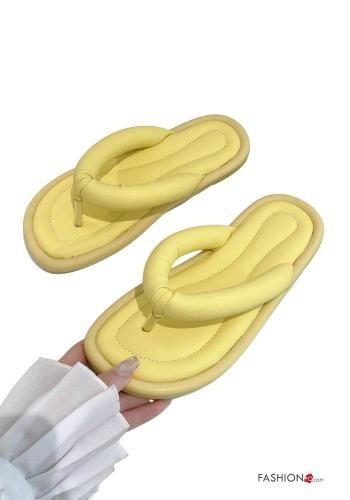  Casual Flip flops  Yellow