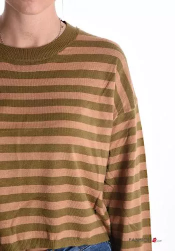  Striped mini crew neck Sweater 