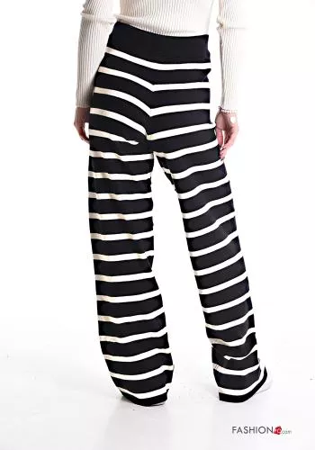  Striped Trousers with drawstring with elastic