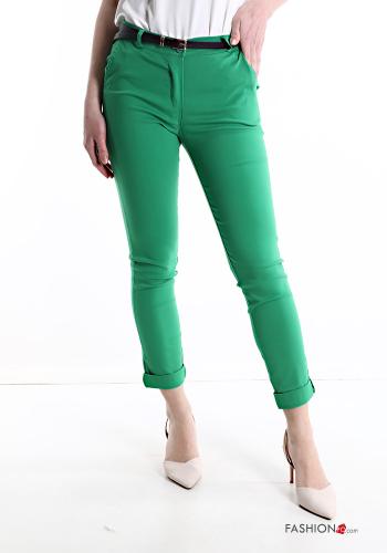  Pantalon Casual  Vert