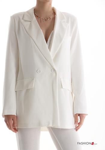  double-breasted Blazer with buttons White