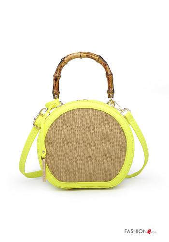  Bag with zip with shoulder strap Yellow