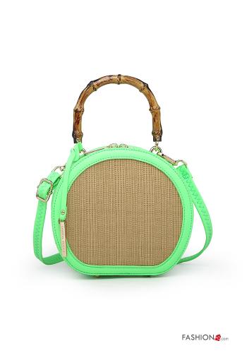  Bag with zip with shoulder strap Green
