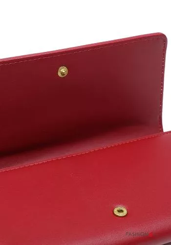  faux leather Wallet with buttons