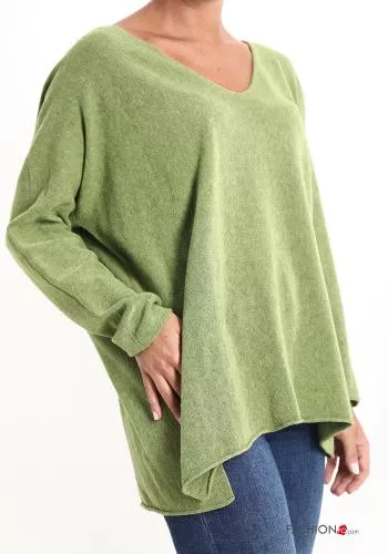  v-neck Cashmere Blend Sweater 