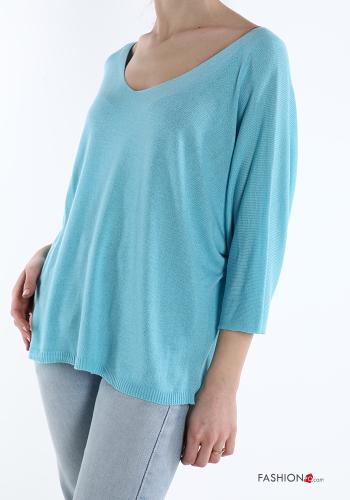  v-neck Sweater  Light turquoise