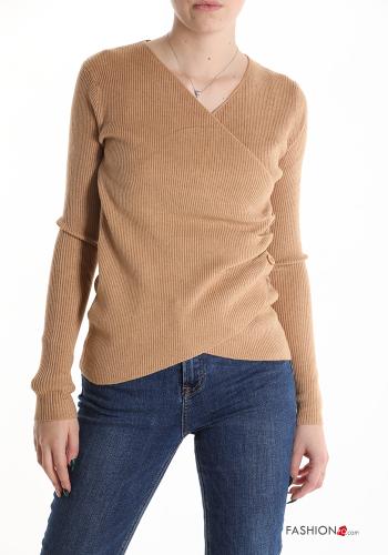  Sweater with v-neck