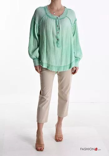  Cotton Blouse with buttons