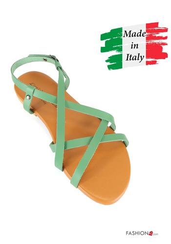  Genuine Leather Sandals Ankle strap