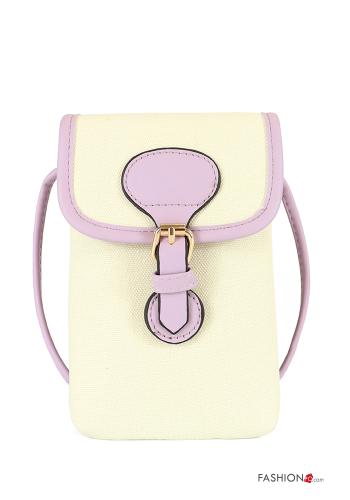  faux leather Phone strap with shoulder strap Lilac
