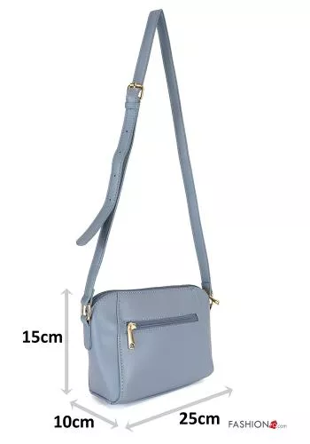  faux leather Bag with zip with shoulder strap